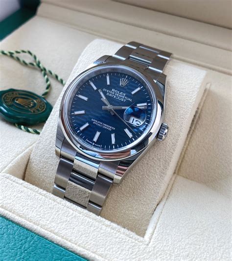 rolex datejust 2021 blue